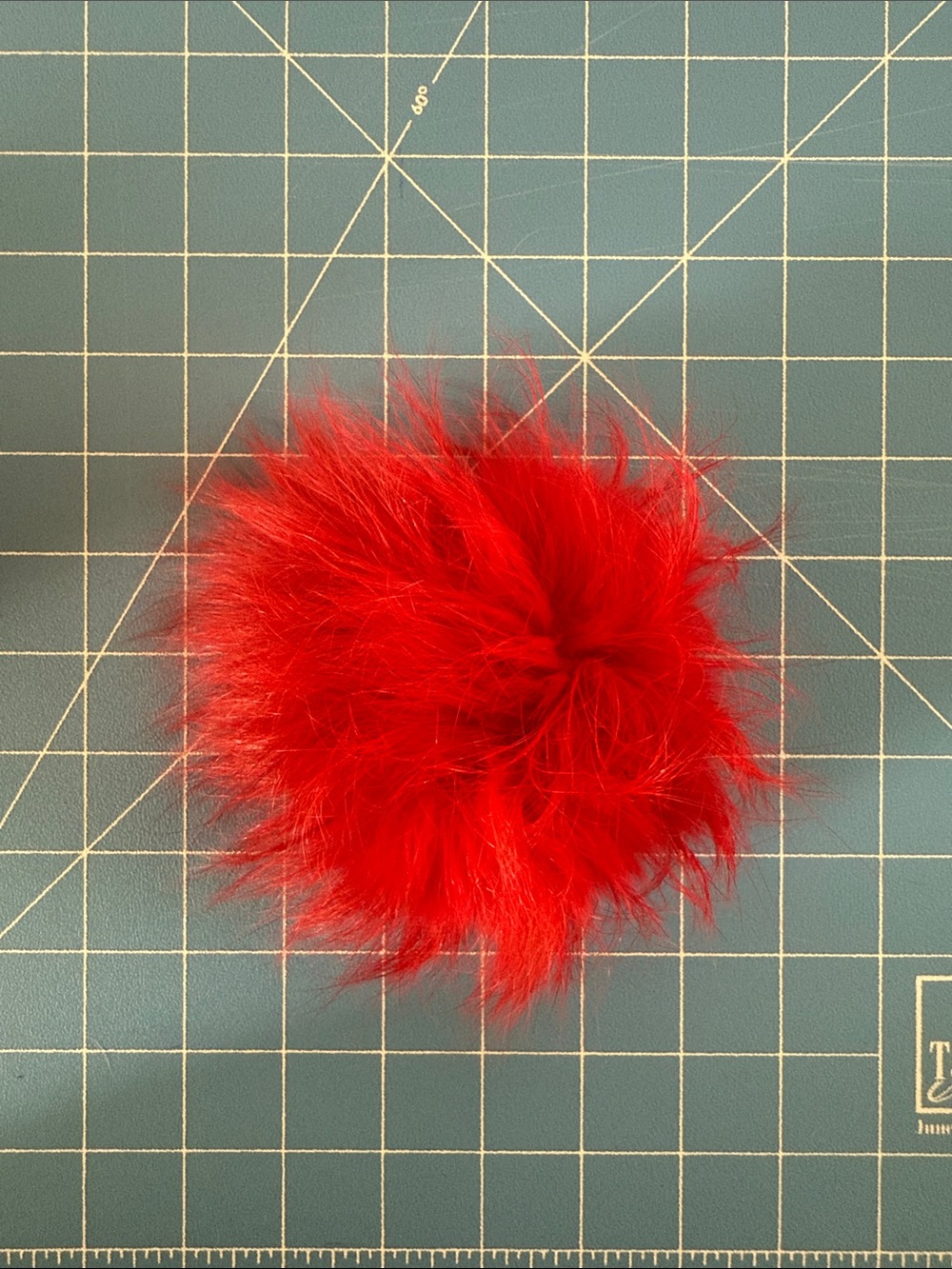 Michael Kors Red Faux Fur Pom-Pom Bag Charm